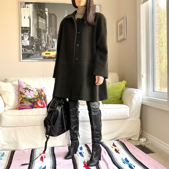 Me-Jay Jackets & Blazers - Vintage Dark brown/olive coat